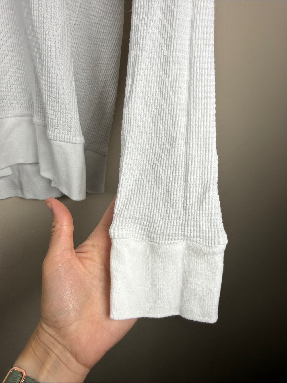Aritzia TNA Waffle Raglan Longsleeve Sz 1X - Picture 5 of 10